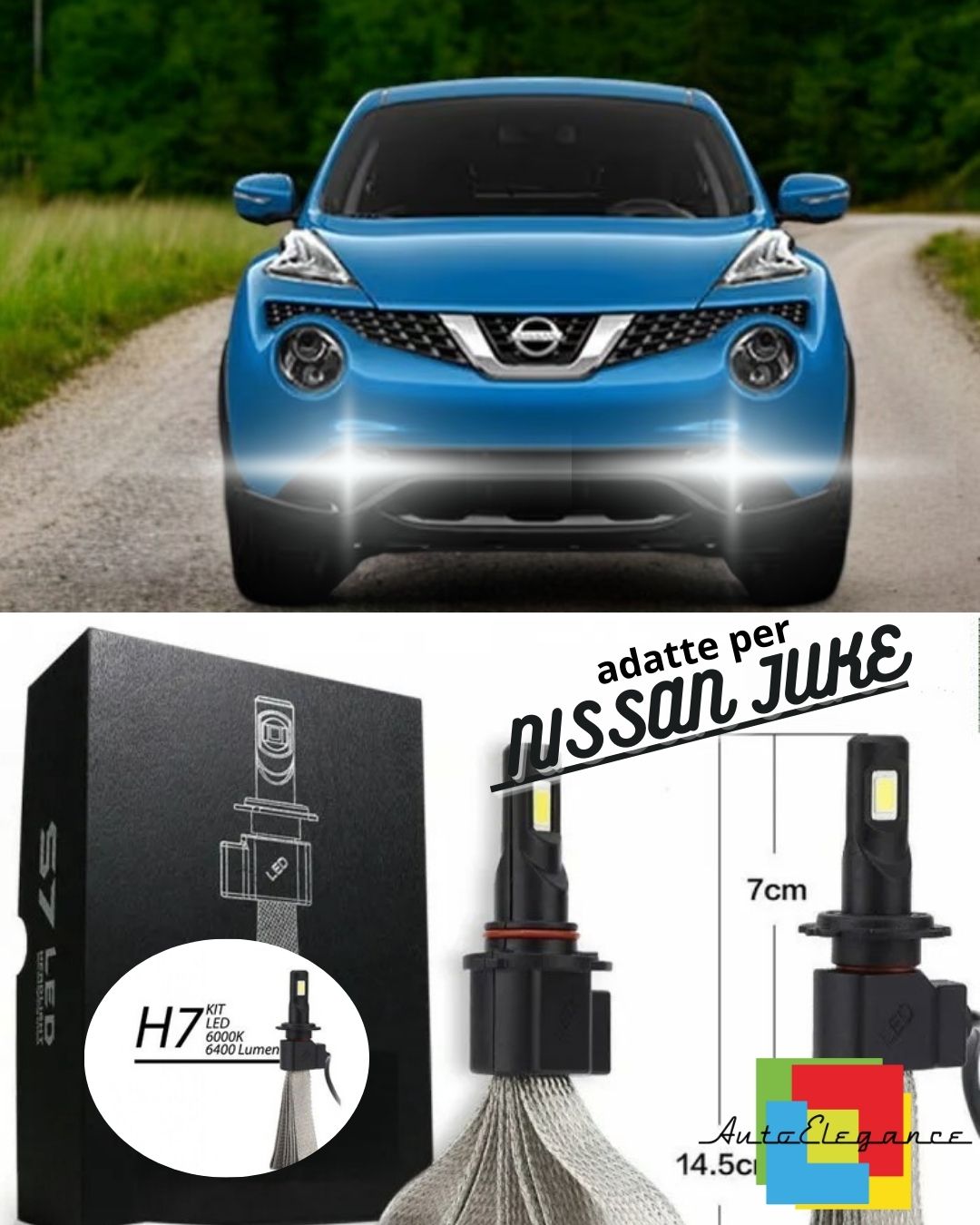 ✨FULL LED KIT FOR NISSAN JUKE RESTYLING LOW BEAM HIGH BEAM FOG LIGHTS✨ 