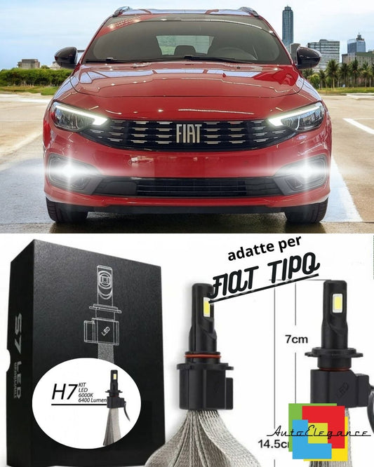🔥FULL LED HEADLIGHT KIT H7 AND H11 FOR FIAT TIPO FOG LIGHTS 6000K XENON🔥 