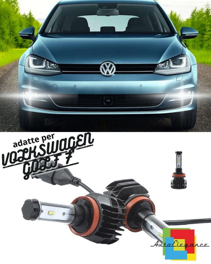 😍KIT FULL LED H11 6000K CANBUS XENON 9800 LUMEN FOG LIGHTS VOLKSWAGEN GOLF 7😍 