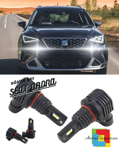 💯KIT LED HB4 9006 6000K BIANCO FENDINEBBIA PER SEAT ARONA ULTRA COMPATTE💯