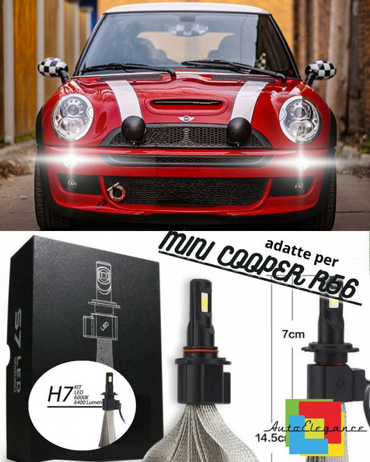 😎FULL LED KIT MINI COOPER R56 H8 FOG LIGHTS CANBUS 6400 LUMEN 6000K😎 