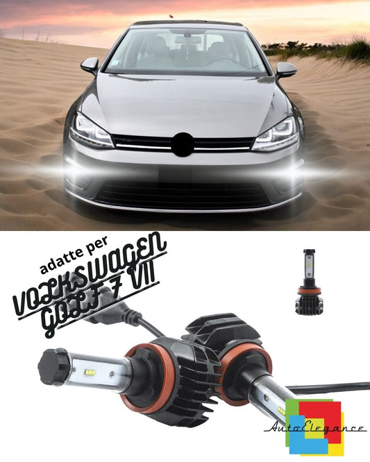 FULL LED KIT H11 6000K CANBUS XENON 9800 LUMEN FOG LIGHTS VOLKSWAGEN GOLF 7 