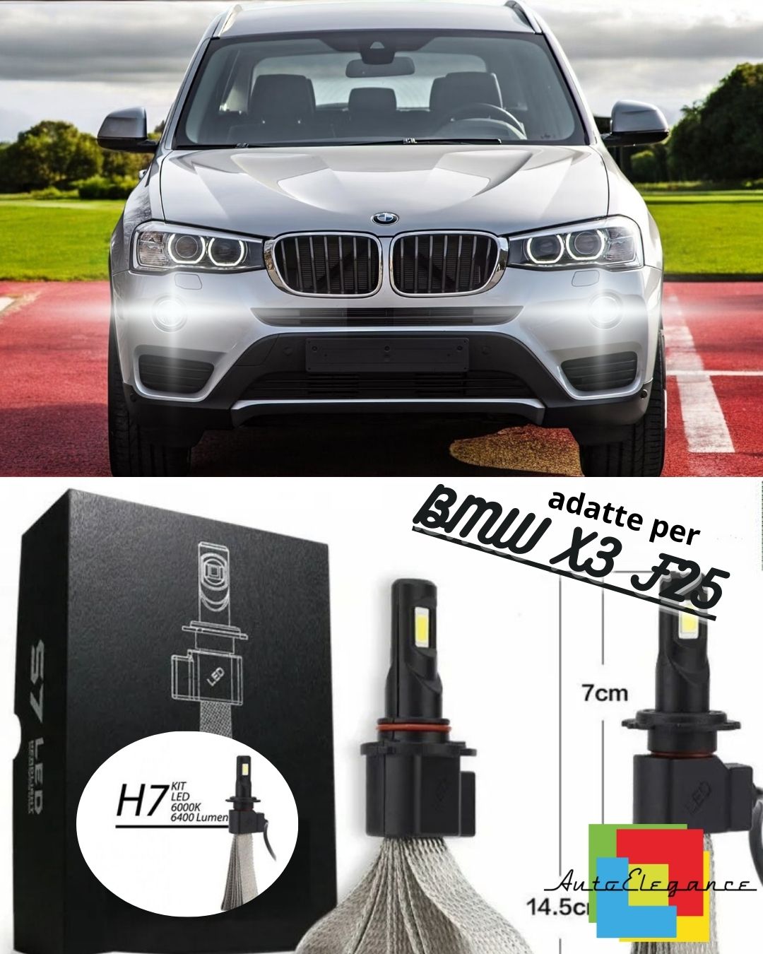 💥FULL LED KIT BMW X3 F25 H11 FOG LIGHTS CANBUS 6400 LUMEN 6000K💥 