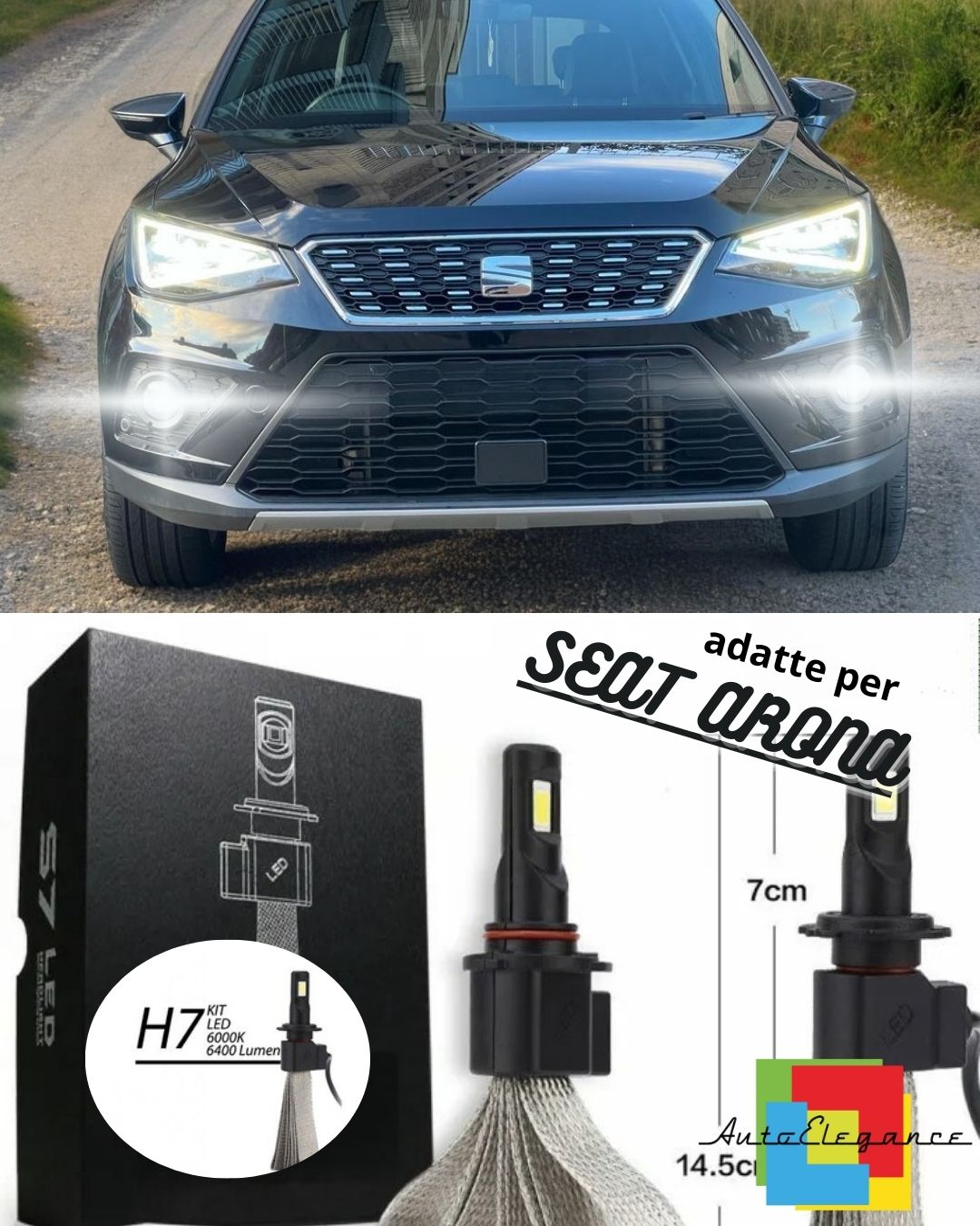 🤩LED KIT HB4 FOG LIGHTS SEAT ARONA CANBUS WHITE XENON 6400 LUMEN 6000K🤩 