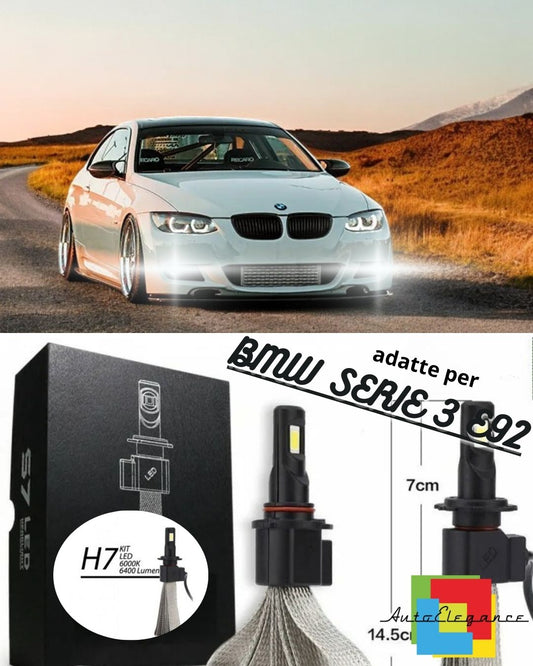 ⭐FULL LED KIT BMW SERIES 3 E92 H8 FOG LIGHTS CANBUS 6400 LUMEN 6000K⭐ 