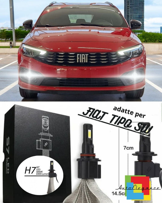 ✨FULL LED KIT FIAT TIPO SW H11 FOG LIGHTS CANBUS 6400 LUMEN 6000K✨ 