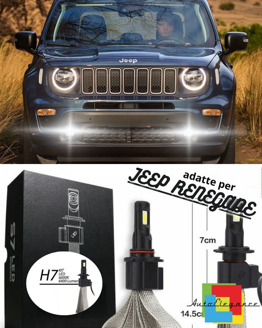 😎FULL LED KIT JEEP RENEGADE LOW BEAM HIGH BEAM DRL FOG LIGHTS😎 
