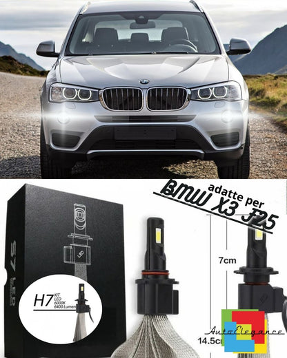 FULL LED KIT BMW X3 F25 H11 FOG LIGHTS CANBUS 6400 LUMEN 6000K 