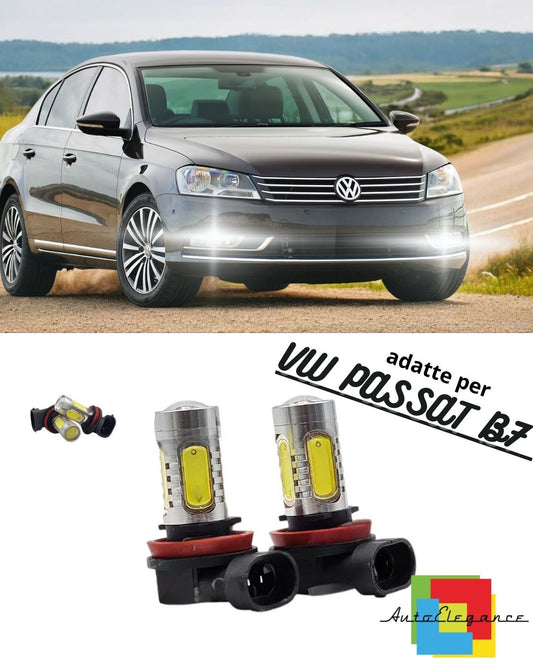 🤩PAIR OF FOG LIGHTS H8 LED CREE COB CANBUS VW PASSAT B7 100% NO ERROR🤩 