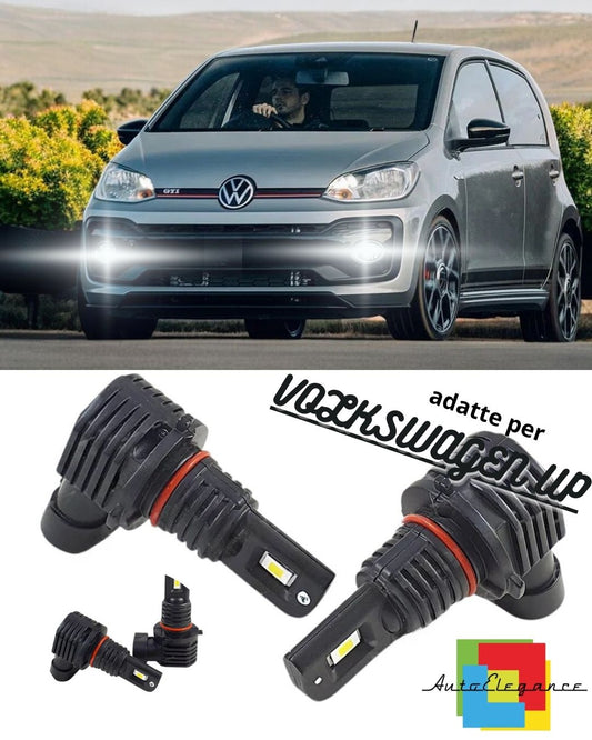 ⚡KIT LED HB4 9006 6000K WHITE FOG LIGHTS FOR VOLKSWAGEN UP ULTRA COMPACT⚡ 
