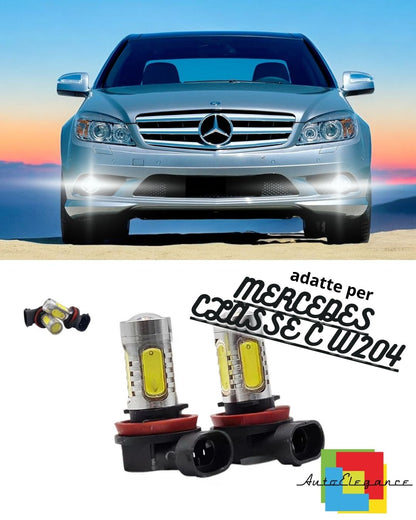 💥PAIR OF FOG LIGHTS H11 LED CREE COB CANBUS MERCEDES C CLASS W204💥 