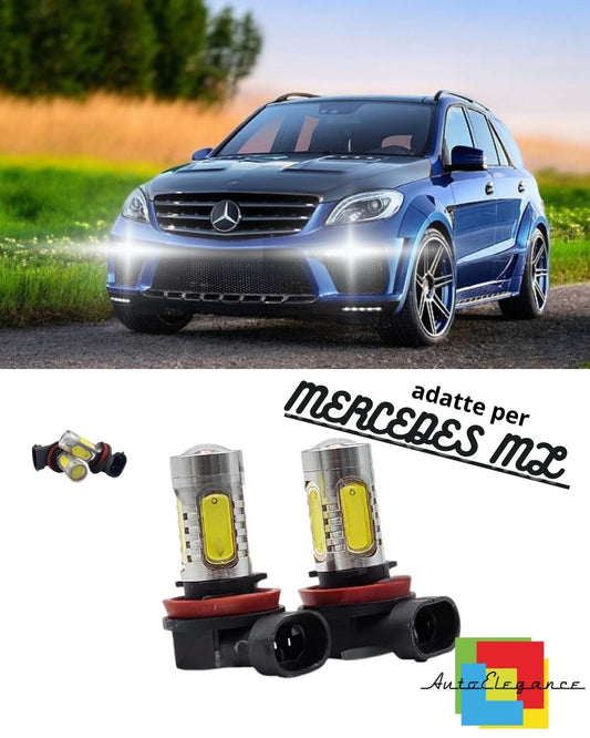 😎PAIR OF FOG LIGHTS H11 LED CREE COB CANBUS FOR MERCEDES ML 6000K😎 