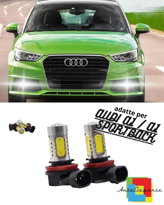 💚PAIR OF H8 LED FOG LIGHTS CREE COB CANBUS AUDI A1 / A1 SPORTBACK💚 