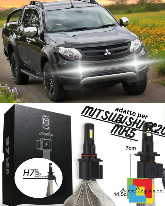 🖤PAIR OF H8 LED CANBUS FOG LIGHTS MITSUBISHI L200 MK5 V 6400L 6000K🖤 