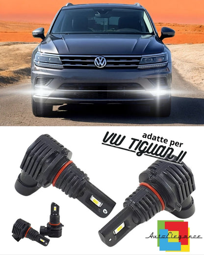 KIT LED H8 6000K BIANCO CANBUS FENDINEBBIA PER VW TIGUAN II ULTRA COMPATTE