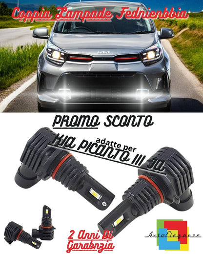 😎LED KIT HB4 9006 6000K WHITE FOG LIGHTS FOR KIA PICANTO III JA😎 