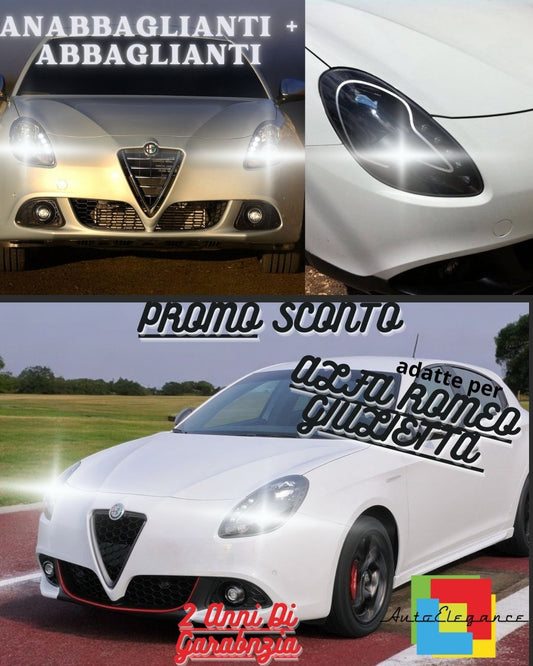 ✨ALFA ROMEO GIULIETTA FULL LED HEADLIGHT KIT LOW BEAM + HIGH BEAM 22000 LUMEN✨ 