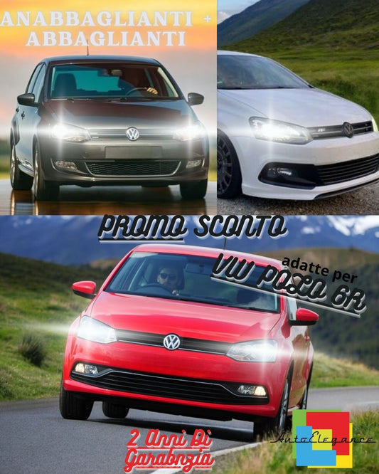 😎FULL LED HEADLIGHT KIT VW ​​POLO 6R LOW BEAM HIGH BEAM POSITION CANBUS😎 