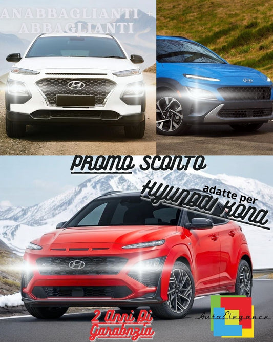 🔥KIT FULL LED HYUNDAI KONA ANABBAGLIANTI ABBAGLIANTI CANBUS BIANCO XENON🔥