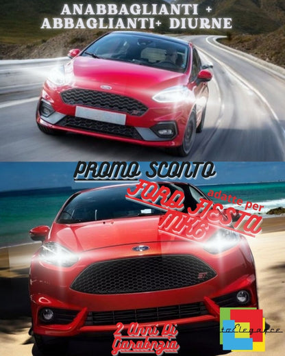 🤩FORD FIESTA MK6 LED HEADLIGHT KIT LOW BEAM + HIGH BEAM + DAYTIME LIGHT🤩 