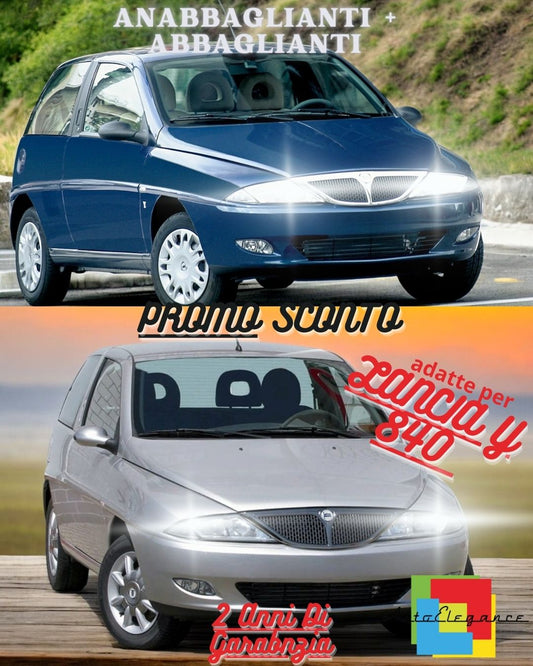 ✨KIT FARI FULL LED LANCIA Y 840 ANABBAGLIANTI ABBAGLIANTI POSIZIONE LED 6000K✨