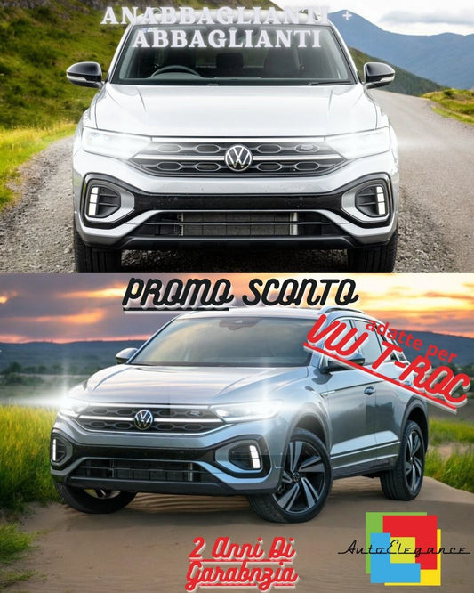 😎FULL LED HEADLIGHT CONVERSION VW T-ROC CANBUS WHITE LOW BEAM + HIGH BEAM😎 