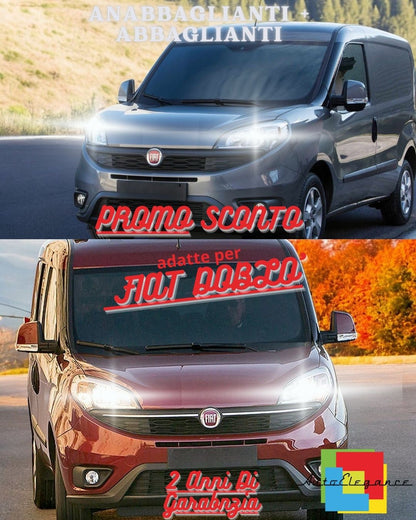 ✨FULL LED HEADLIGHT KIT FIAT DOBLO' LOW BEAM HIGH BEAM POSITION LIGHTS✨ 
