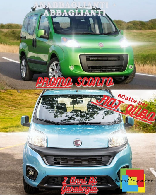 🤩FIAT QUBO LED HEADLIGHT KIT LOW BEAM HIGH BEAM H4 POSITION LIGHTS T10🤩 