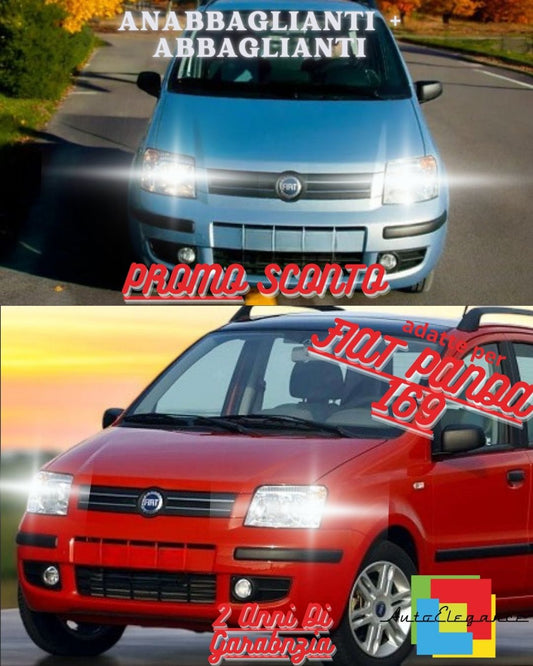 ✨FIAT PANDA 169 LED HEADLIGHT KIT LOW BEAM HIGH BEAM H4 POSITION LIGHTS T10✨ 