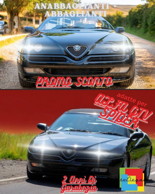 🔥KIT FARI FULL LED ALFA GTV SPIDER ANABBAGLIANTI ABBAGLIANTI POSIZIONE 6000K🔥