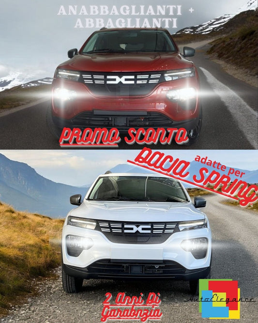 ⭐CONVERSION FULL LED HEADLIGHTS DACIA SPRING LOW BEAM HIGH BEAM 6000K CANBUS⭐ 