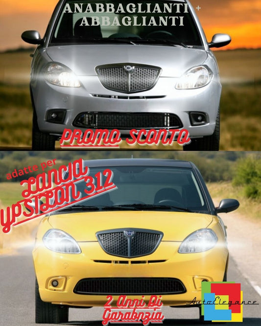 🌻LANCIA YPSILON 312 LED HEADLIGHT KIT LOW BEAM HIGH BEAM + POSITION LIGHTS🌻 