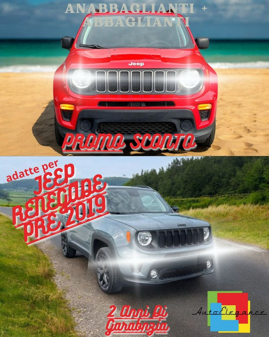 ✨FULL LED KIT JEEP RENEGADE PRE 2019 LOW BEAM HIGH BEAM DRL FOG LIGHTS✨ 