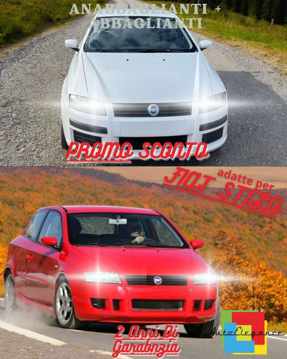 🤩FULL LED HEADLIGHT KIT FIAT STILO LOW BEAM HIGH BEAM AND 6000K LIGHT SET🤩 