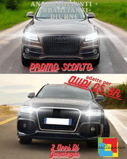 🖤AUDI Q5 FULL LED HEADLIGHT KIT LOW BEAM HIGH BEAM AND LED DAYTIME LIGHTS 6000K🖤 
