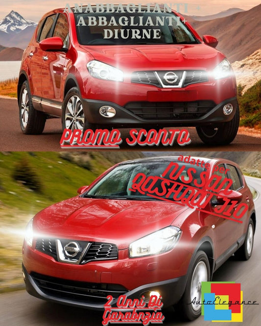 😍FULL LED HEADLIGHT KIT FOR NISSAN QASHQAI J10 RESTYLING LOW BEAM HIGH BEAM😍