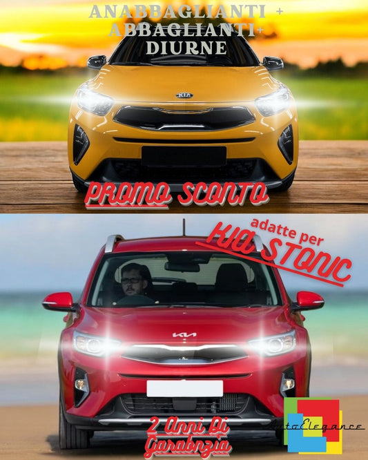 FULL LED HEADLIGHT KIT KIA STONIC LOW BEAM HIGH BEAM + TURNING LIGHTS 6000K