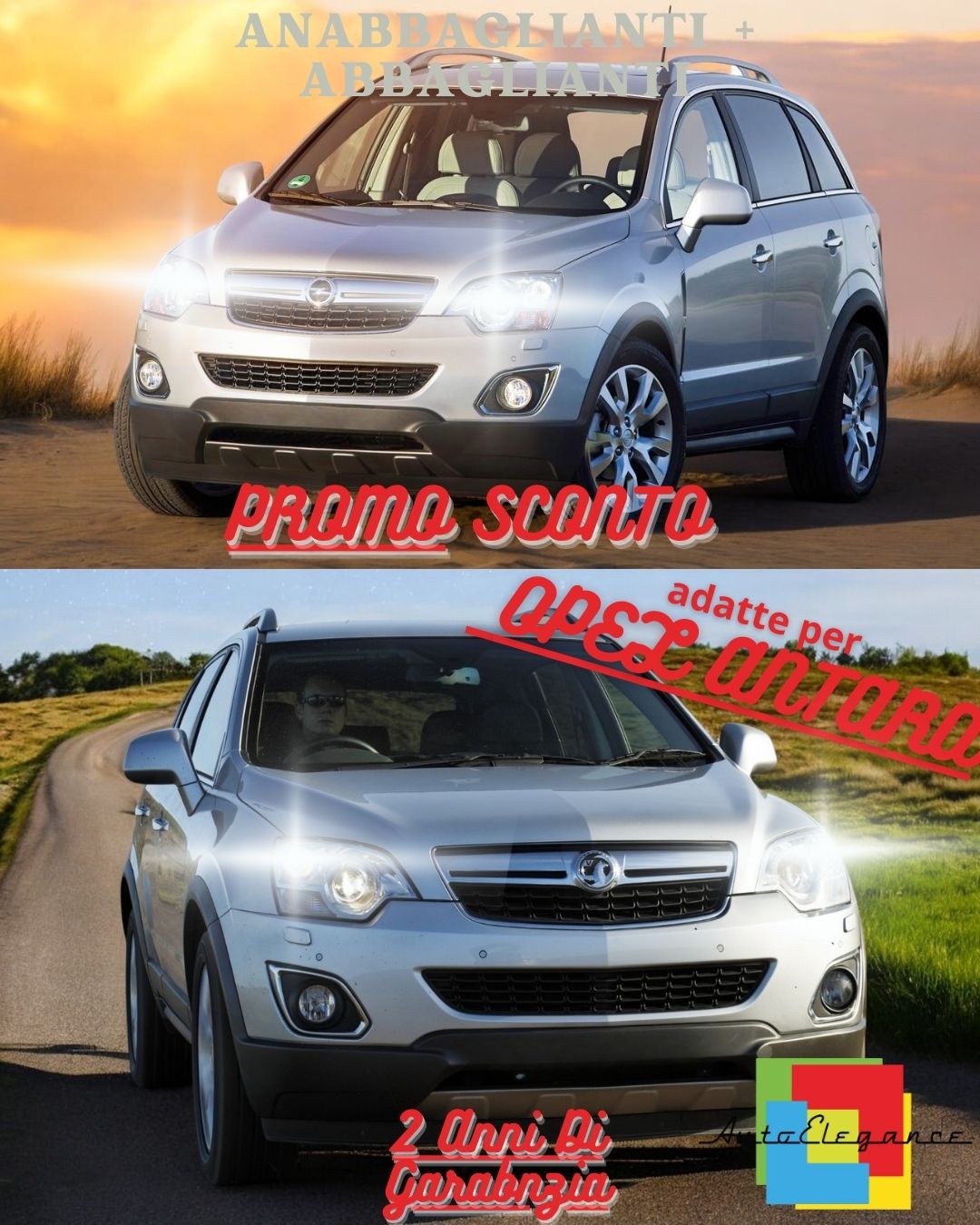 OPEL ANTARA FULL LED HEADLIGHT KIT LOW BEAM HIGH BEAM POSITION LED 6000K