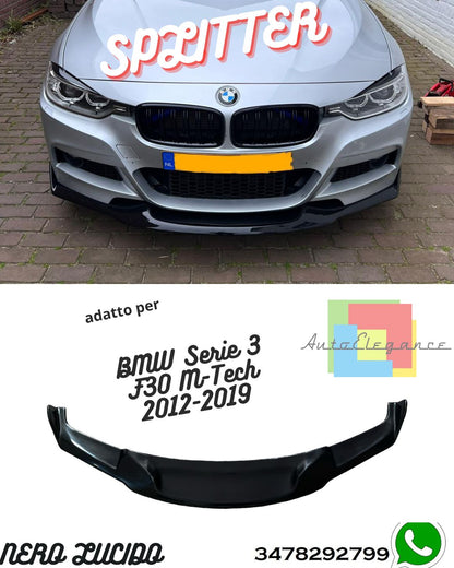 Front Splitter BMW Serie 3 F30 M-Tech 2012-2019 With TÜV ABE 