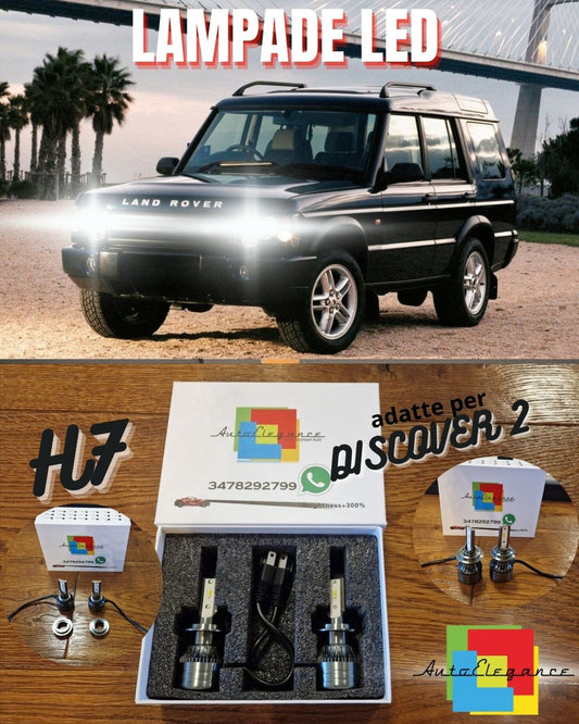 Kit Luci LED per Discovery 2 02-04 ANABBAGLIANTI CANbus Bianco Puro 6500K 8000LM