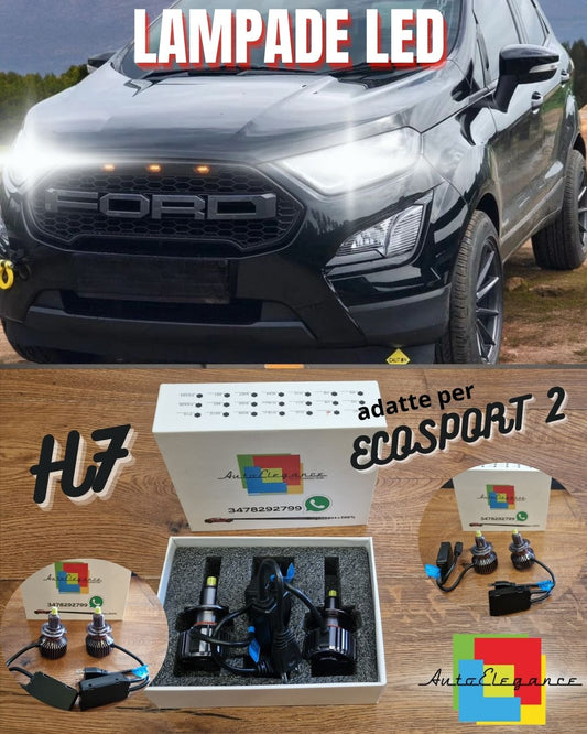 Kit Luci LED per Ford ECOSPORT 2 ANABBAGLIANTI H7 CANbus Bianco Puro 12000LM