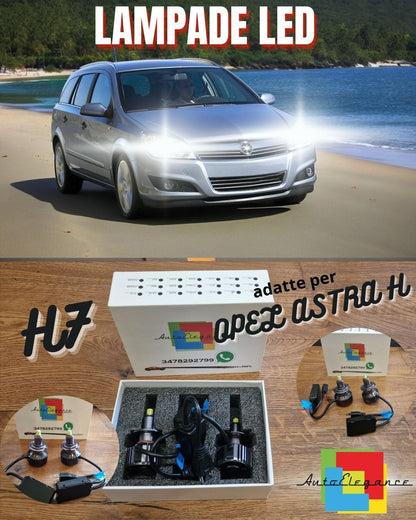 LED Light Kit for Opel Astra H LOW BEAM H7 CANbus Pure White 6500K