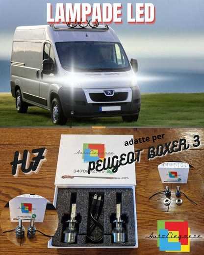 Kit Full LED H7 per Peugeot Boxer 3 Luci ANABBAGLIANTI CANbus Bianco POTENTE