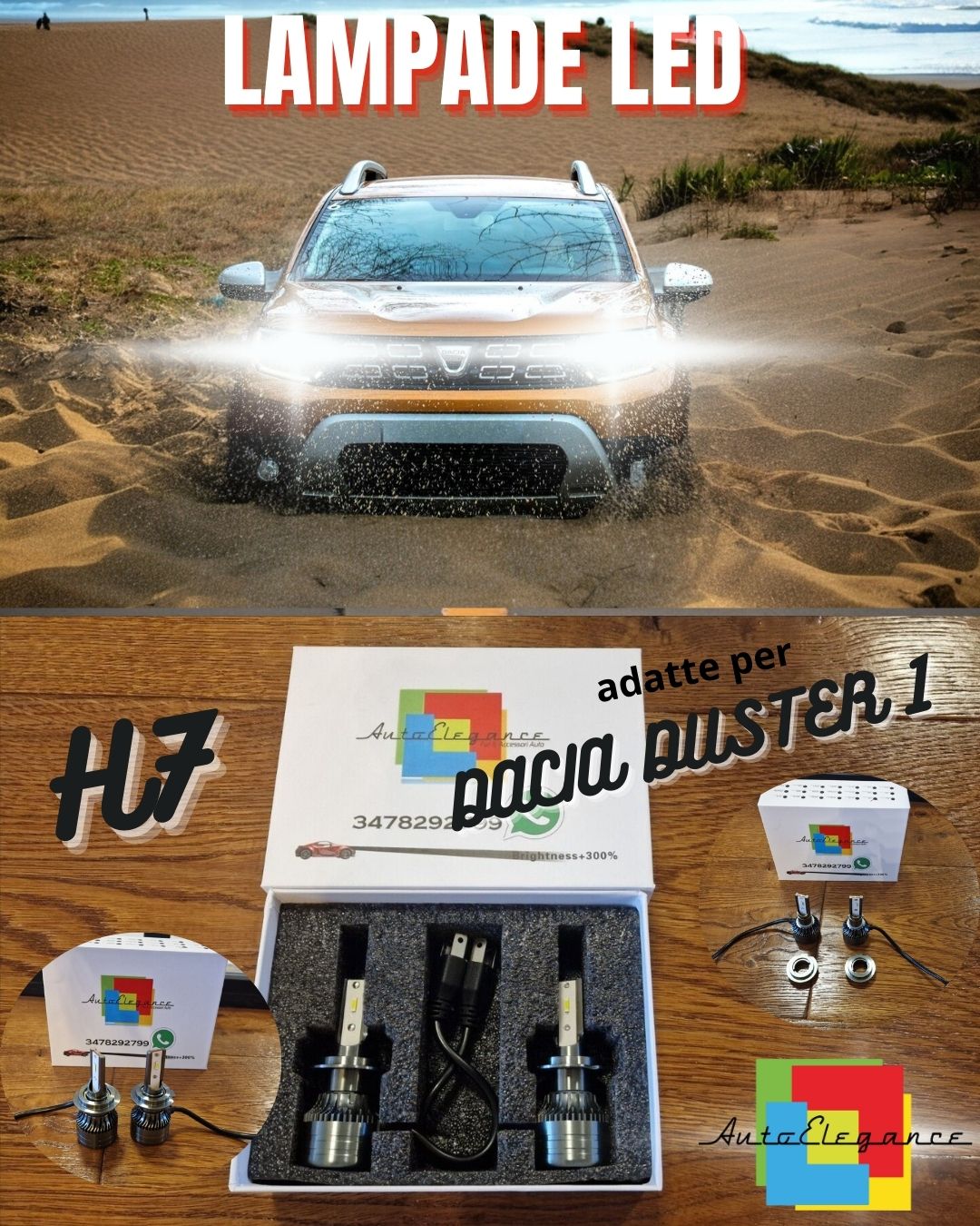 Kit Full LED H7 per Peugeot Boxer 3 Luci ANABBAGLIANTI CANbus Bianco POTENTE