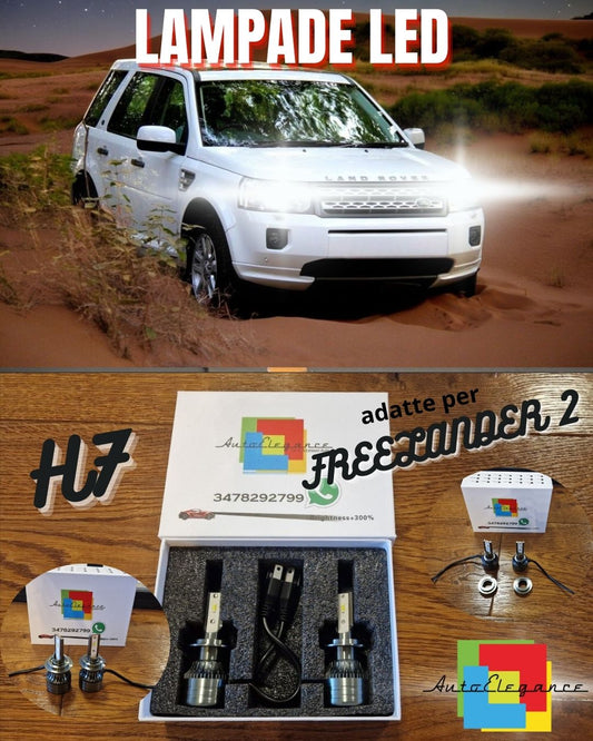 Kit Luci LED per Freelander 2 ANABBAGLIANTI CANbus Bianco Puro 6500K 8000LM