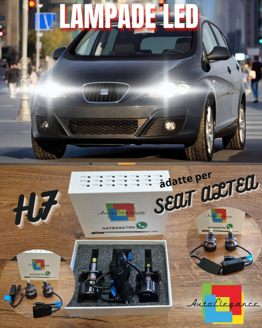 Kit LED per Seat ALTEA, XL ANABBAGLIANTI H7 CANbus Bianco Puro 6500K 12000LM