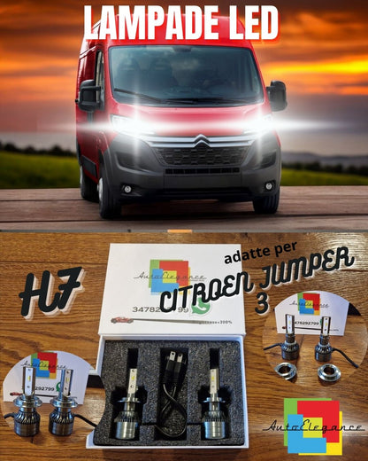 Kit LED H7 CANbus per Citroen JUMPER 3 Luci ANABBAGLIANTI Bianco POTENTE 6500K