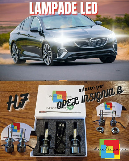 Full LED H7 Kit for Opel Insignia B LOW BEAM Lights CANbus White POWERFUL 
