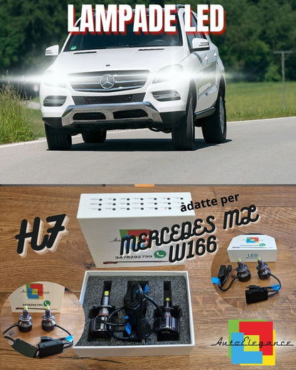 Kit Full LED per Mercedes ML W166 Luci Anabbaglianti H7 CANbus Bianco Puro 6500K