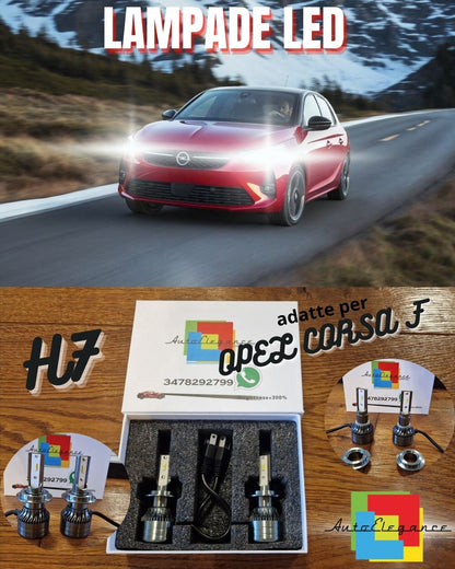 Kit Full LED H7 per Opel Corsa F Luci ANABBAGLIANTI CANbus Bianco POTENTE